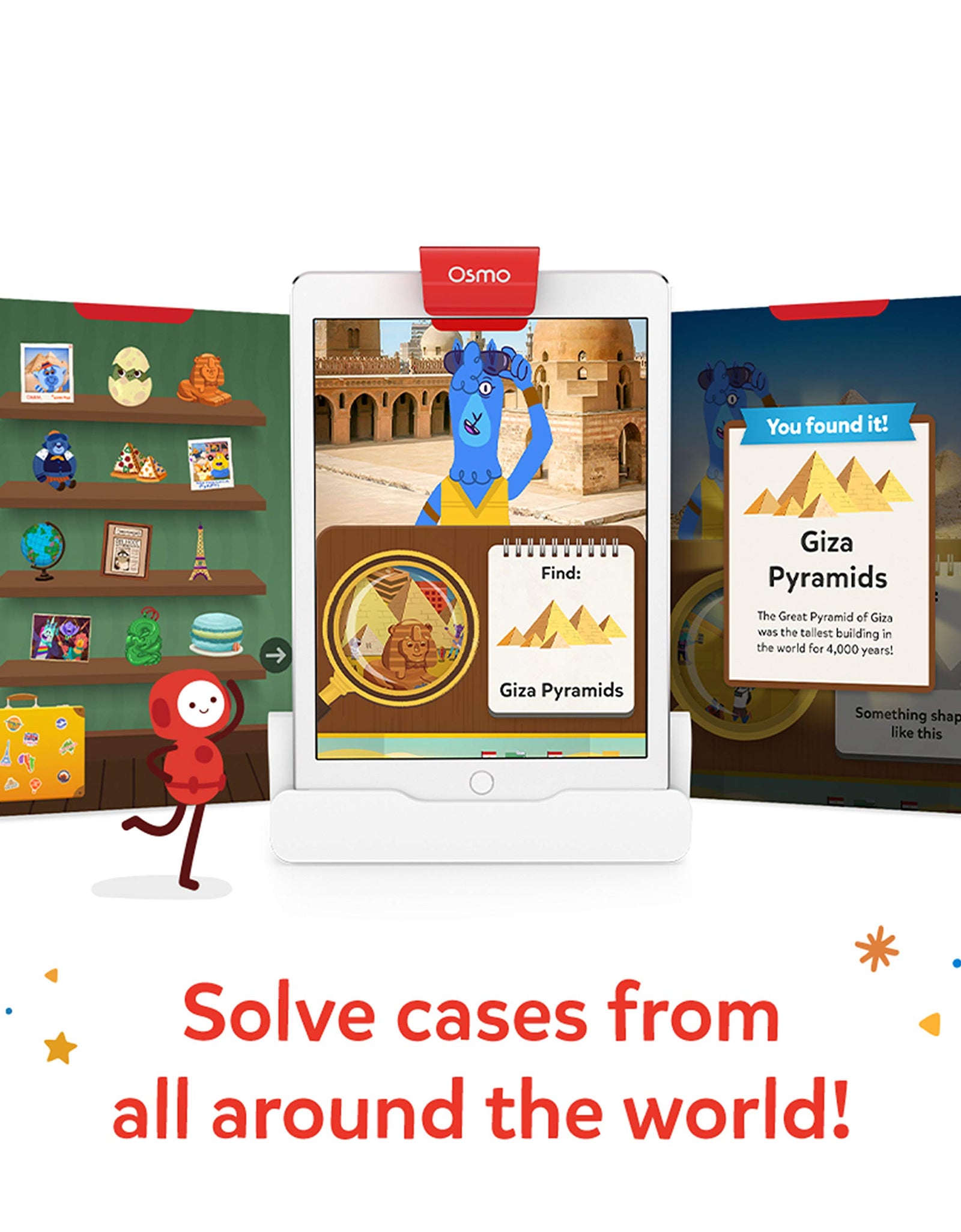 Osmo - Detective Agency - Ages 5-12 - Solve Global Mysteries - STEM Toy - For iPad or Fire Tablet (Osmo Base Required)