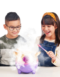 Magic Mixies Magical Misting Cauldron with Interactive 8 inch Pink Plush Toy and 50+ Sounds and Reactions
