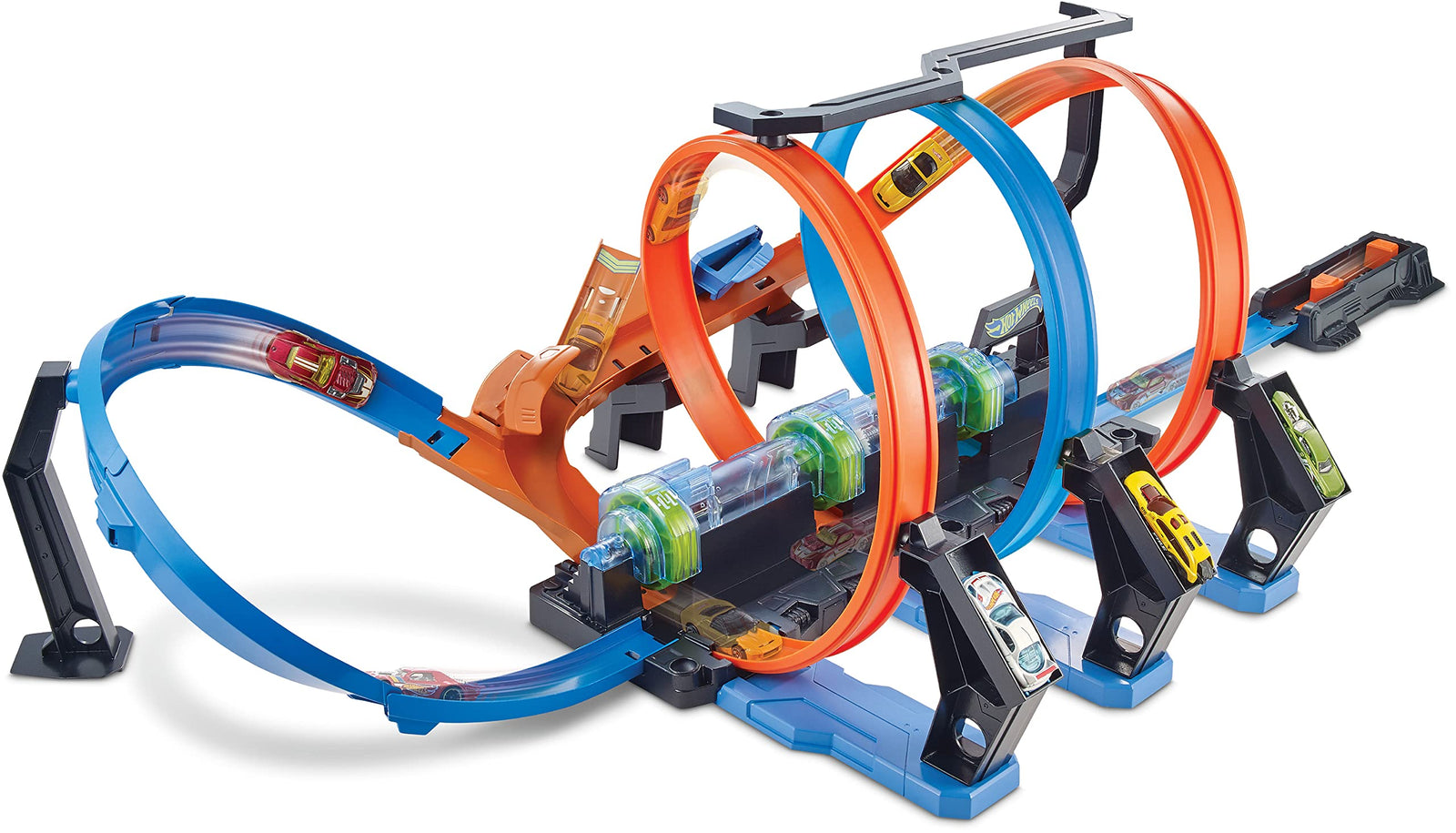 Hot Wheels Corkscrew Crash Track with Motorized Boosters [Amazon Exclusive]