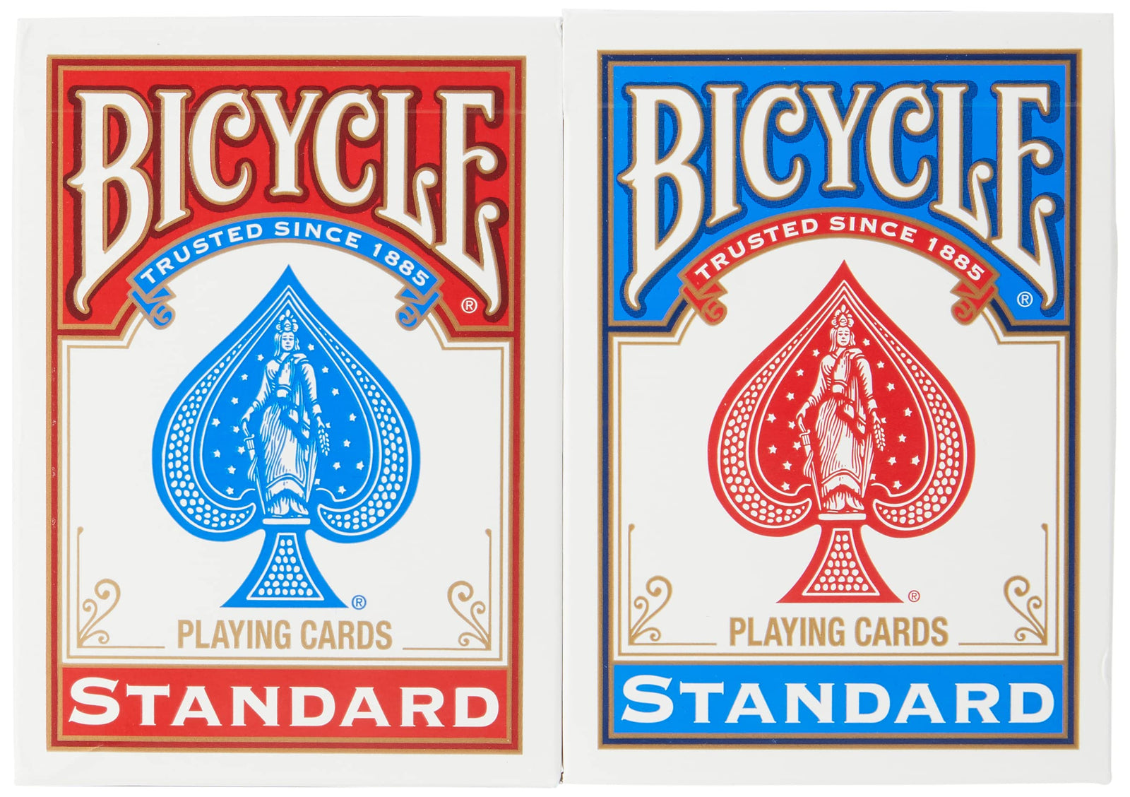 Bicycle Playing Cards - Poker Size, [Colors May Vary: Red, Blue or Black]