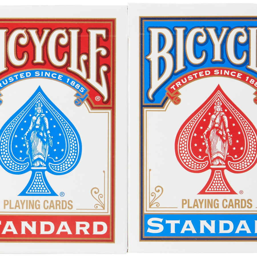Bicycle Playing Cards - Poker Size, [Colors May Vary: Red, Blue or Black]