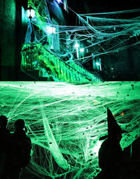 1000 sqft Halloween Spider Web Decorations, VIRIITA Super Stretch Fake Spider Webs, White Webbing Spooky Cobwebs Halloween Supplies for Halloween Party Decorations Bar Haunted House
