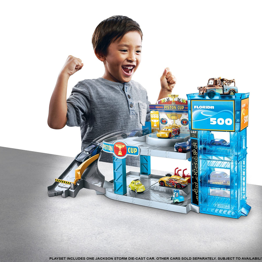 Disney Pixar Cars Florida 500 Racing Garage [Amazon Exclusive]