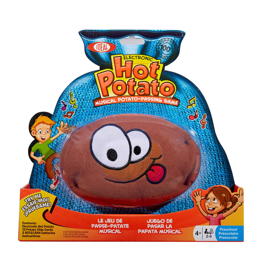 Ideal Hot Potato Electronic Musical Passing Kids Party Game, Don’t Get Caught With the Spud When the Music Stops! Ages 4+, 2-6 Players