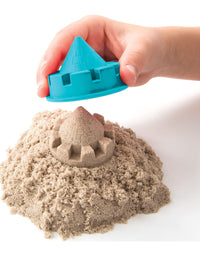 Kinetic Sand, Folding Sand Box with 2lbs of & Mold & Tools, Multicolor
