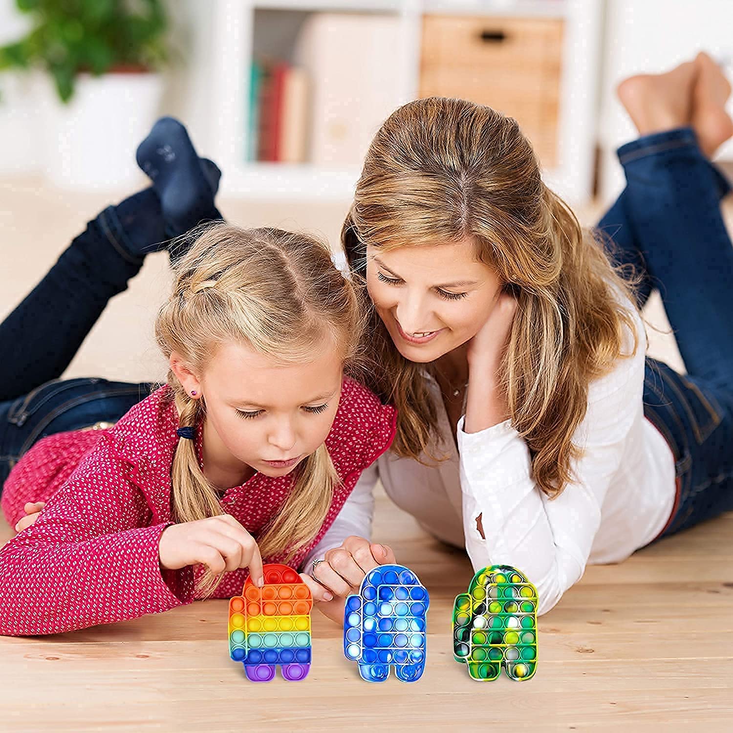 RURING 30pcs Fidget Toys Sensory Fidget Toys Set Fidget Toys Set Tangle Fidget Toys Anti-Anxiety Tools and Special Toys Fidget Toys Relieves Stress Squeeze Toy for Birthday Party Rainbow Colors