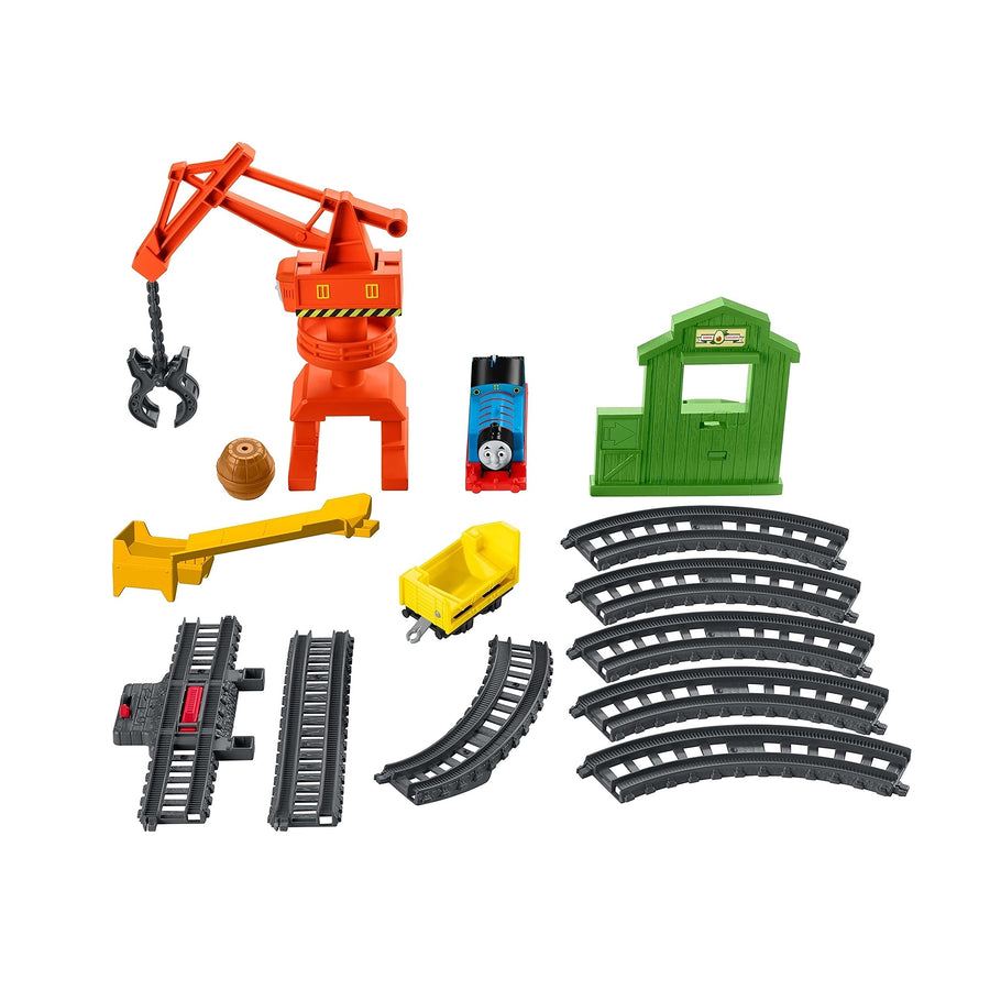 Thomas & Friends Cassia Crane & Cargo Set, motorized train and track set for preschoolers ages 3 years & older