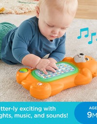 Fisher-Price Linkimals A to Z Otter - Interactive Educational Toy with Music & Lights for Baby Ages 9 Months & Up, Multicolor
