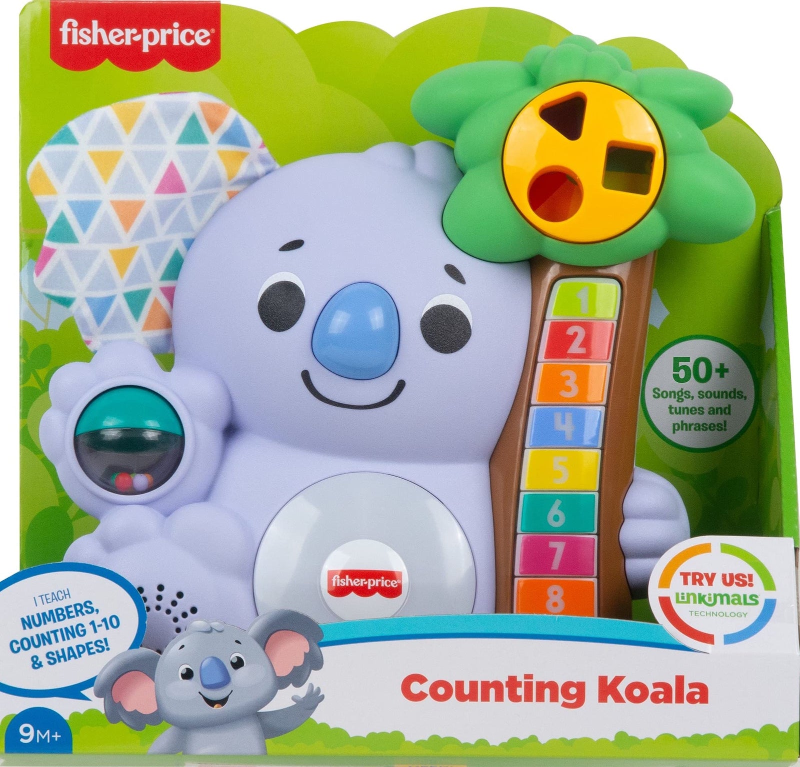 Fisher-Price Linkimals Counting Koala, musical learning toy for babies and toddlers