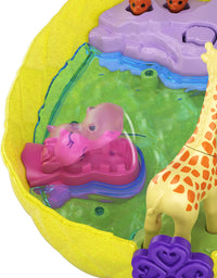 Polly Pocket Tropicool Pineapple Wearable Purse Compact with 8 Fun Features, Micro Polly and Lila Dolls, 2 Accessories and Sticker Sheet; for Ages 4 and Up
