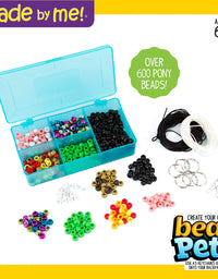 Made By Me Create Your Own Bead Pets by Horizon Group Usa, Includes Over 600 Pony Beads, 6 Key Rings, Storage Box & Much More
