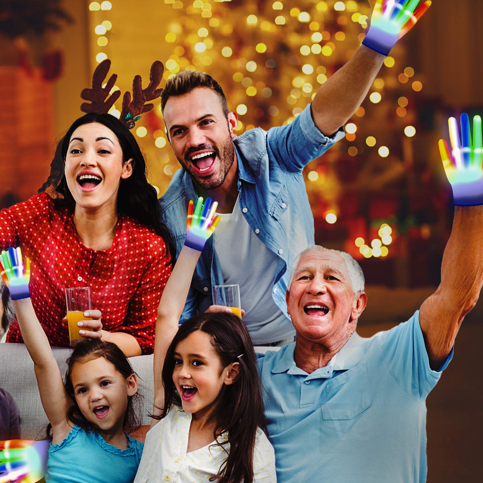 LED Gloves Cool Toys for Kids Toys for 3-15 Year Old Boys Gifts for Girls Boy Light Up Gloves Glowing Costume Party Favors Halloween Christmas Stocking Stuffers Toys for Boys Girls11