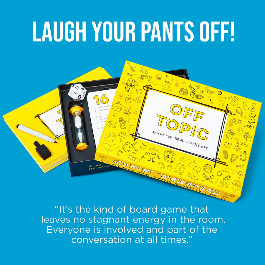 Off Topic Adult Party Game - Fun Board and Card Game for Group Game Night
