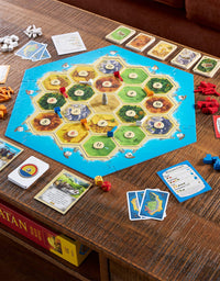 Catan Board Game (Base Game) | Family Board Game | Board Game for Adults and Family | Adventure Board Game | Ages 10+ | for 3 to 4 Players | Average Playtime 60 Minutes | Made by Catan Studio
