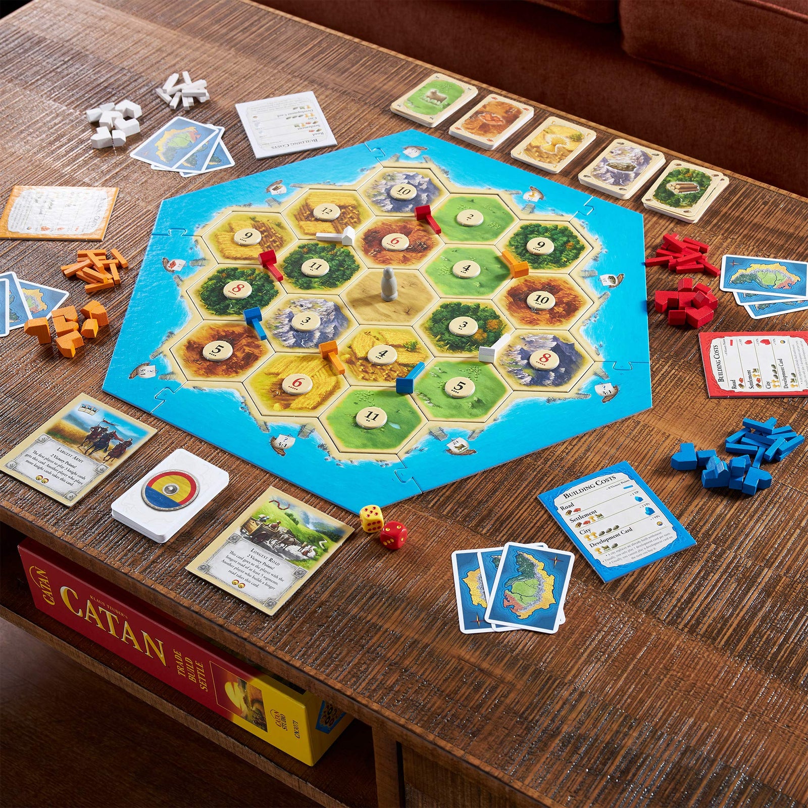 Catan Board Game (Base Game) | Family Board Game | Board Game for Adults and Family | Adventure Board Game | Ages 10+ | for 3 to 4 Players | Average Playtime 60 Minutes | Made by Catan Studio