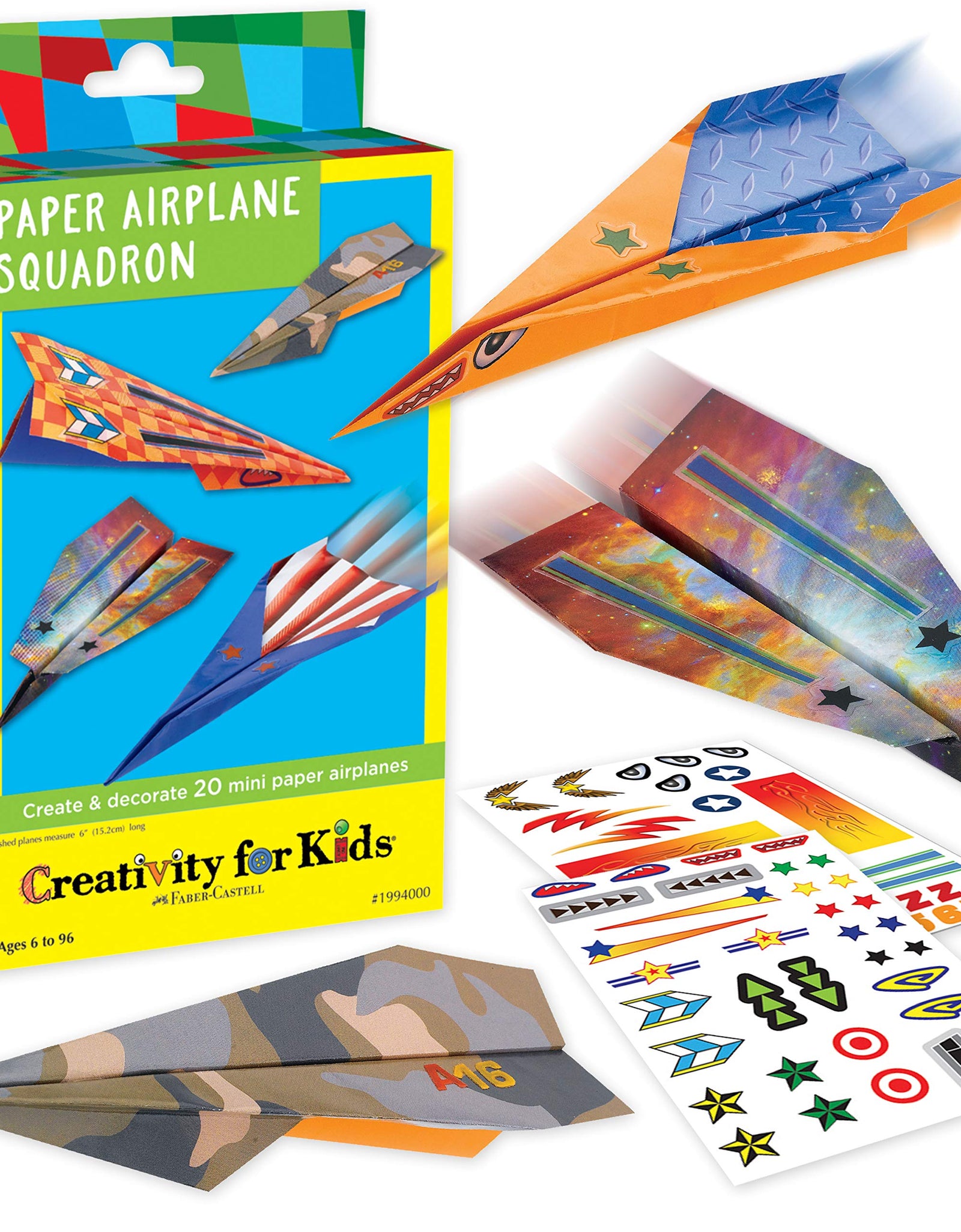 Creativity for Kids Paper Airplane Squadron - Create and Customize 20 Paper Planes