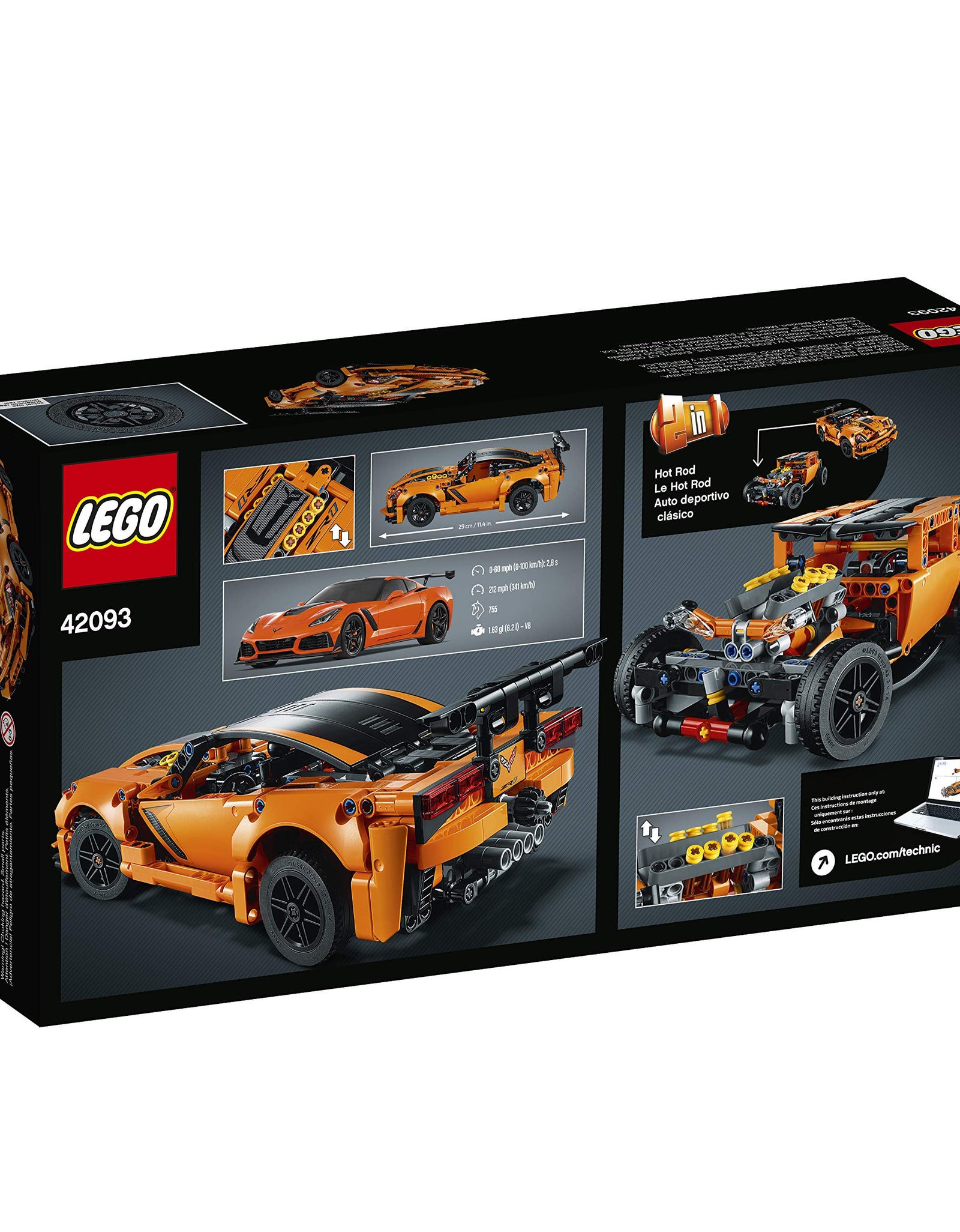 LEGO Technic Chevrolet Corvette ZR1 42093 Building Kit (579 Pieces)