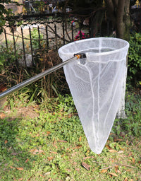 RESTCLOUD Insect and Butterfly Net with 12" Ring, 24" Net Depth, Handle Extends to 59 Inches for Adults and Kids (12" Ring, 59" Handle)
