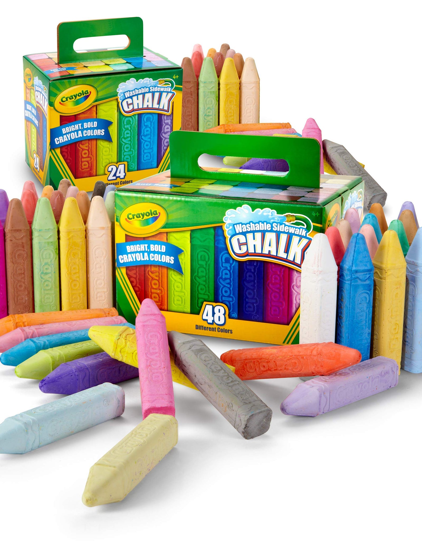 Crayola Washable Sidewalk Chalk Set, Outdoor Toy, Gift for Kids, 72Count (Amazon Exclusive)