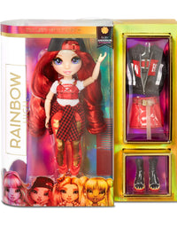 Rainbow High Ruby Anderson - Red Clothes Fashion Doll with 2 Complete Mix & Match Outfits and Accessories, Toys for Kids 6 to 12 Years Old
