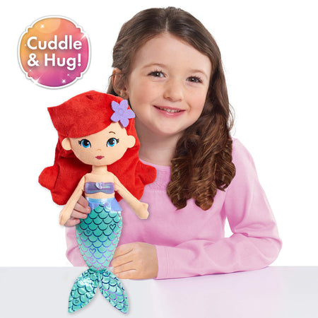 Disney Princess So Sweet Princess Ariel, 13.5-Inch Plush with Red Hair, The Little Mermaid, by Just Play