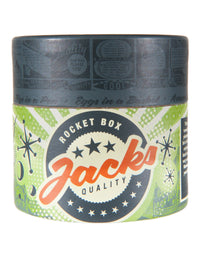 Rocket Box Jacks Game: Retro, New Vintage, Classic Game of Jacks, Gold and Silver Toned Jacks, Two Red Bouncy Balls and Set of Instructions, Fun for Kids and Adults of All Ages.
