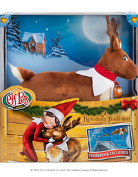 Elf Pets A Reindeer Tradition
