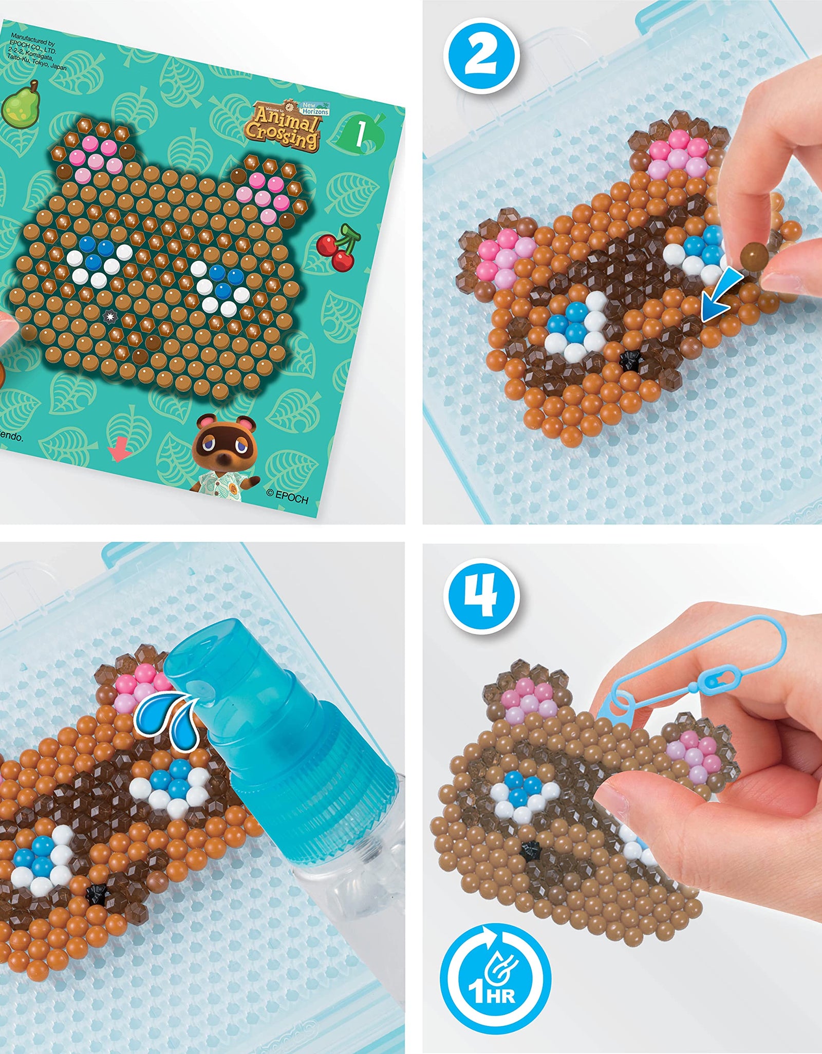 Aquabeads Animal Crossing : New Horizons Character Set, Kids Crafts, Beads, Arts and Crafts, Complete Activity Kit for 4+