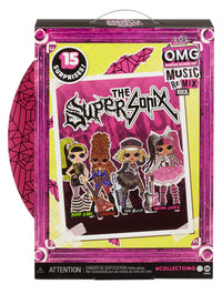 LOL Surprise OMG Remix Rock Metal Chick Fashion Doll with 15 Surprises Including Electric Guitar, Outfit, Shoes, Stand, Lyric Magazine & Record Player Playset- Gift Toys for Girls Boys Ages 4 5 6 7+

