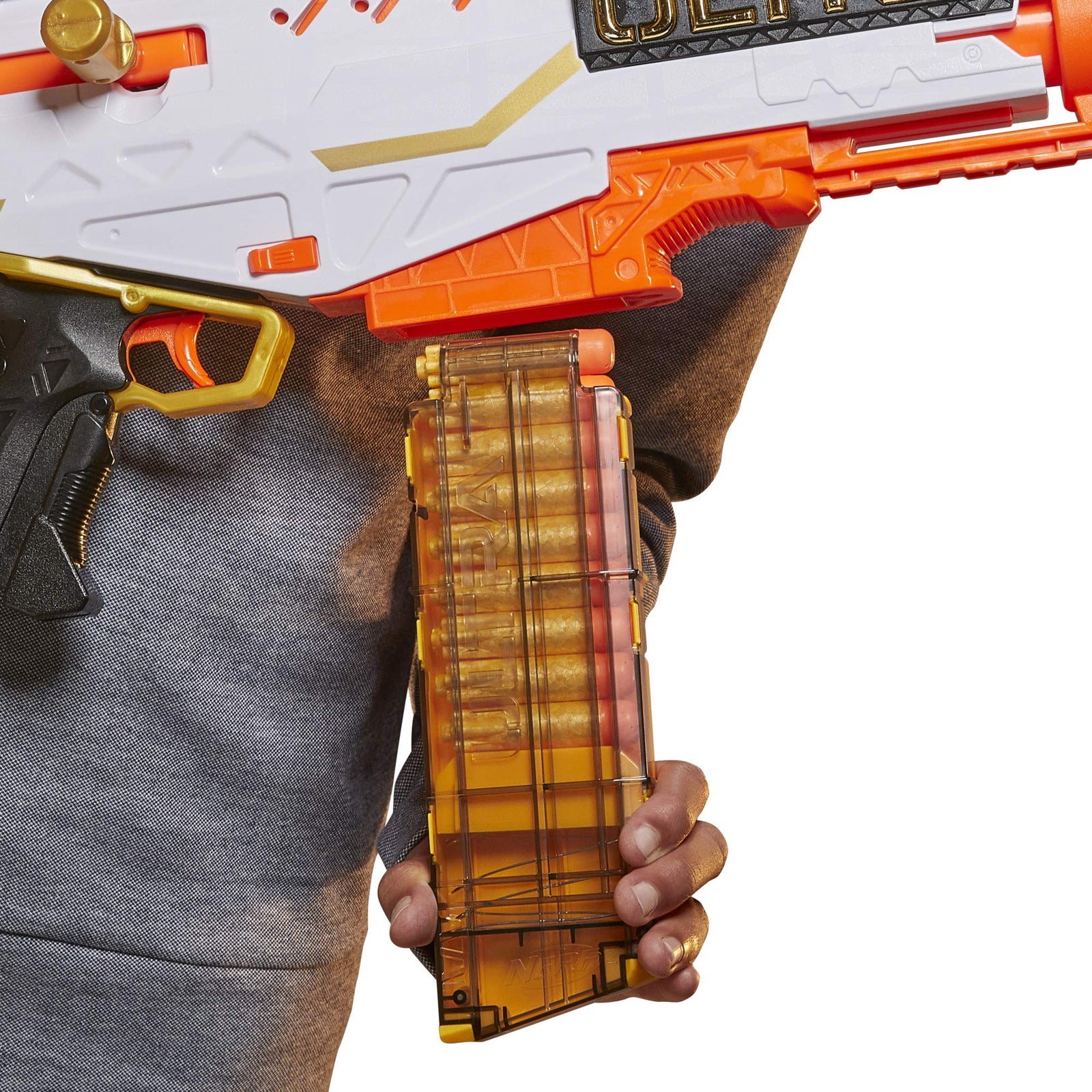 NERF Ultra Pharaoh Blaster with Premium Gold Accents, 10-Dart Clip, 10 Ultra Darts, Bolt Action, Compatible Only Ultra Darts