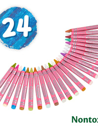 Crayola Confetti Crayons, Multi Color Crayons, Kids Coloring Supplies, 24 Count
