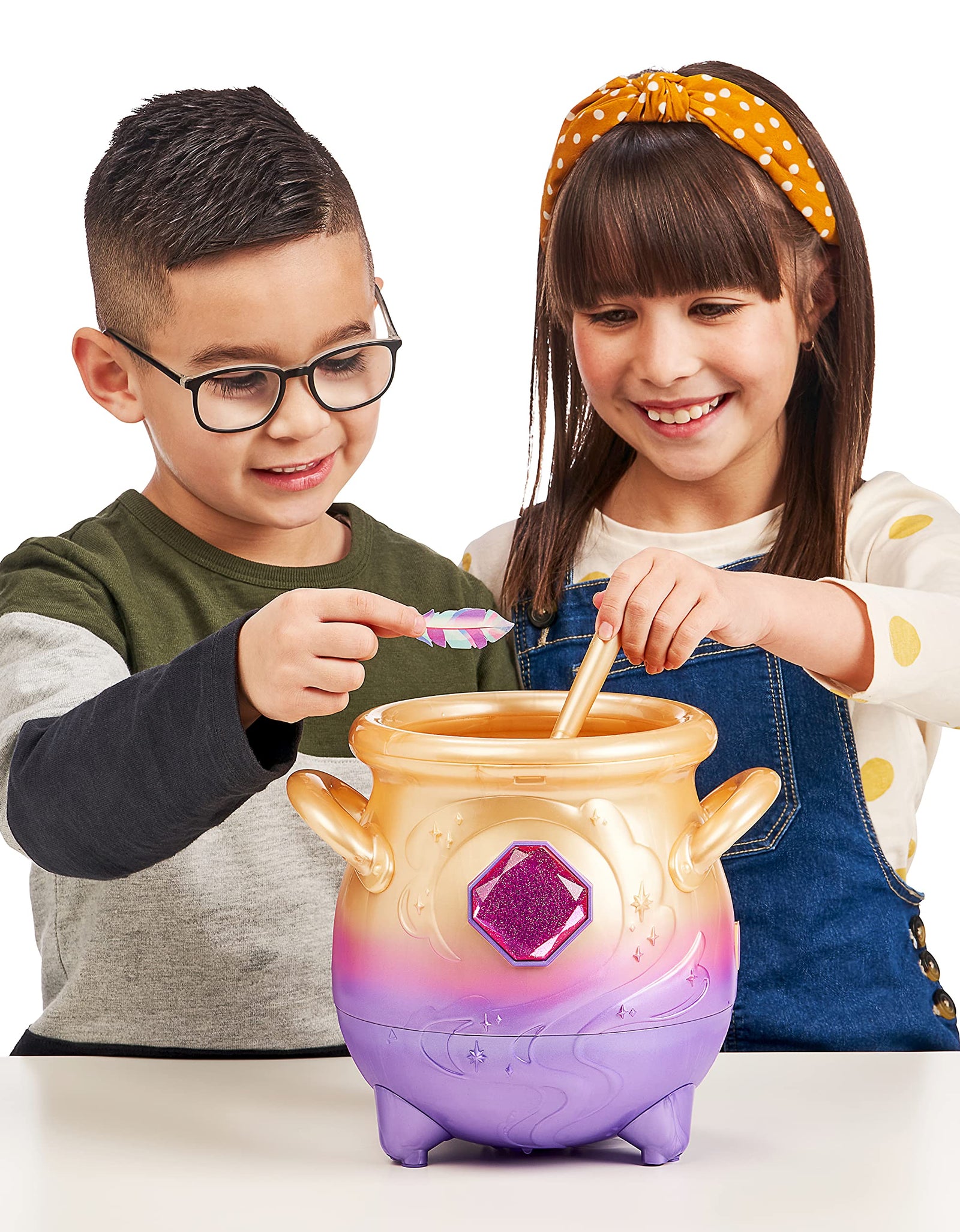 Magic Mixies Magical Misting Cauldron with Interactive 8 inch Pink Plush Toy and 50+ Sounds and Reactions