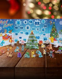 Pokemon 2021 Holiday Advent Calendar for Kids, 24 Gift Pieces - Includes 16 Toy Character Figures & 8 Christmas Accessories - Ages 4+
