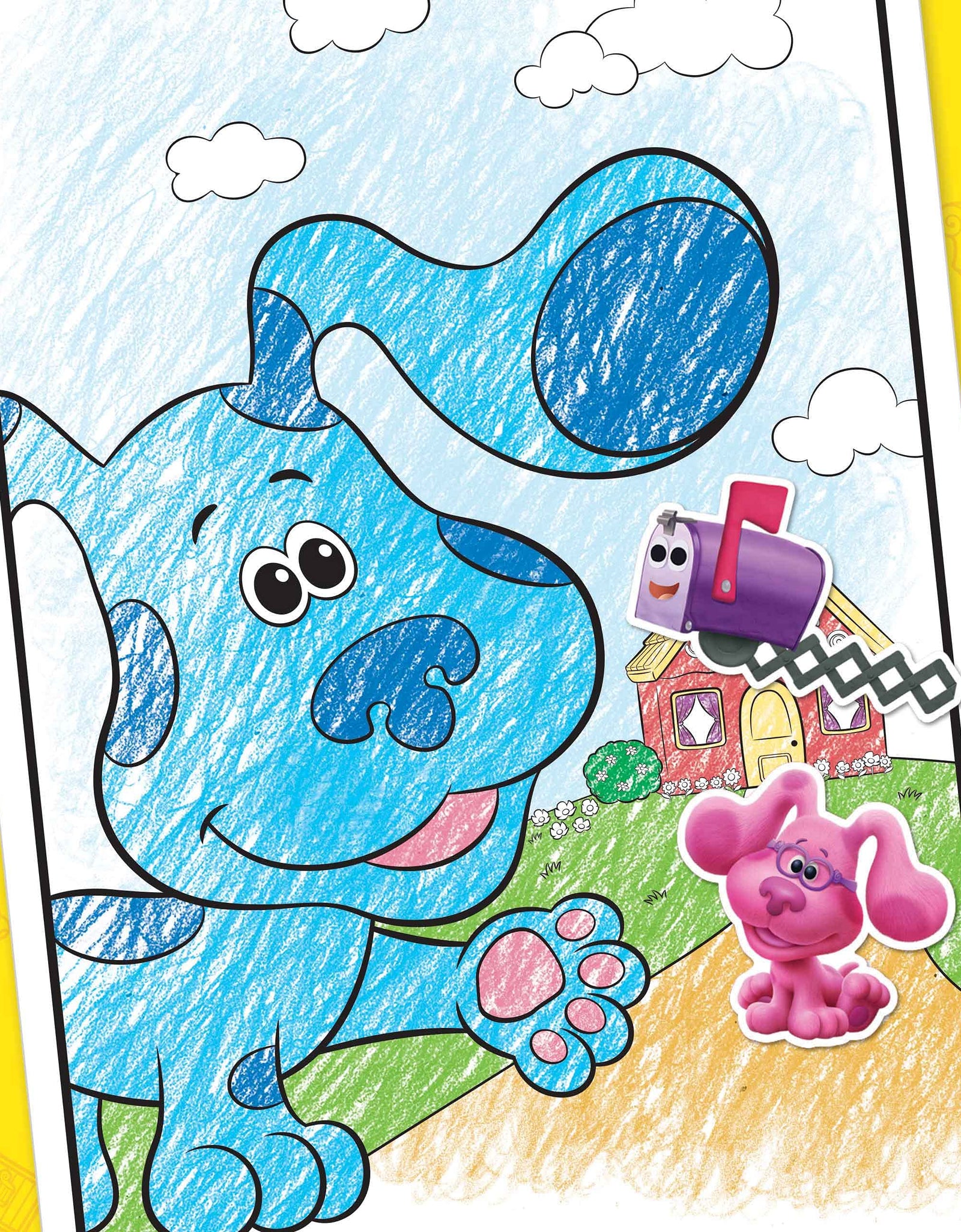 Crayola Blues Clues Coloring Book with Stickers, Gift for Kids, 96 Pages, Ages 3, 4, 5, 6