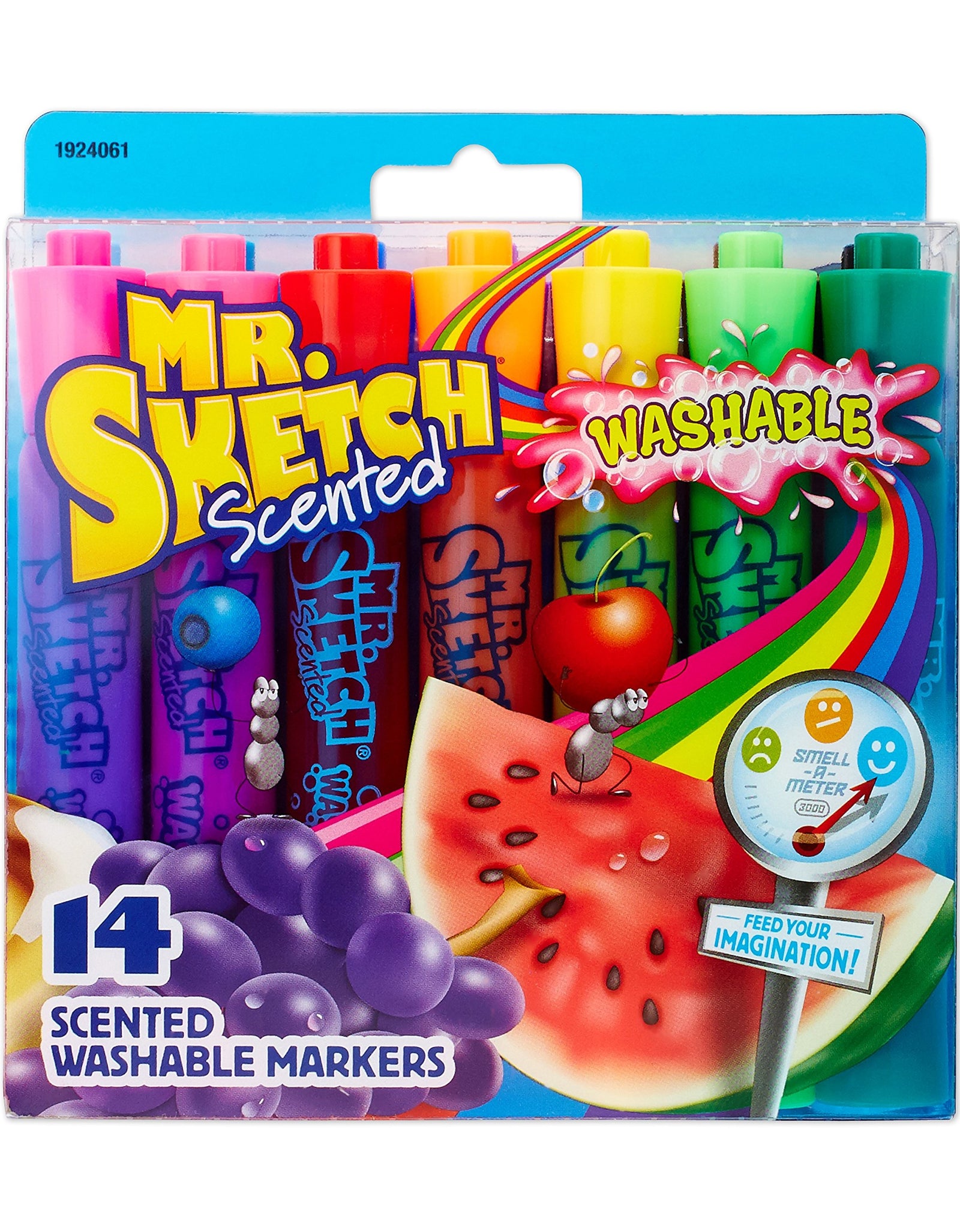 Mr. Sketch 1924061 Washable Scented Markers, Chisel Tip, Assorted Colors, 14-Count