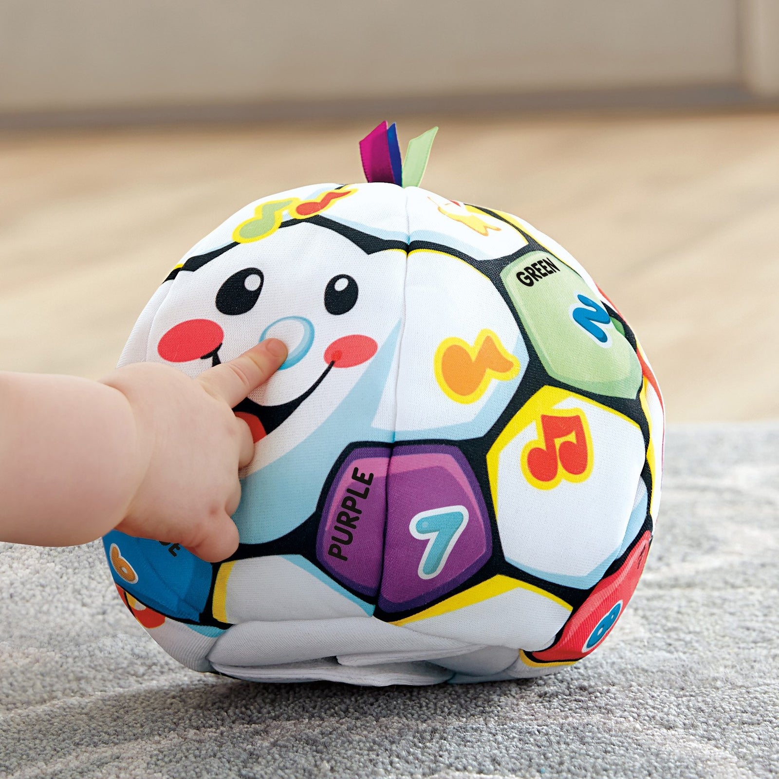 Fisher-Price Laugh & Learn Singin' Soccer Ball, Multicolor