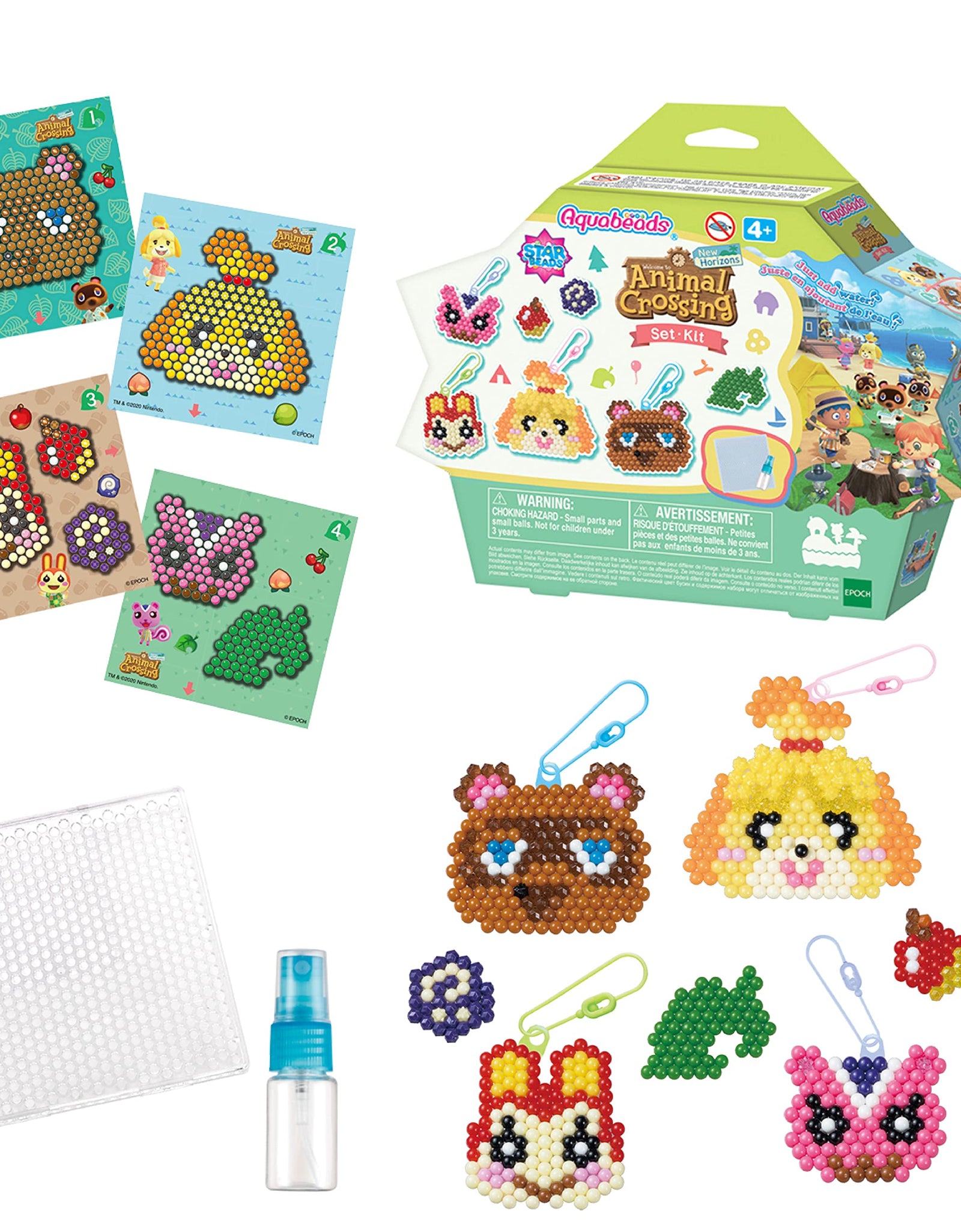 Aquabeads Animal Crossing : New Horizons Character Set, Kids Crafts, Beads, Arts and Crafts, Complete Activity Kit for 4+