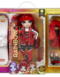 Rainbow High Winter Break Ruby Anderson – Red Fashion Doll and Playset with 2 Designer Outfits, Snowboard and Accessories, Gift for Kids and Collectors, Toys for Girls Ages 6 7 8+ to 12 Years Old
