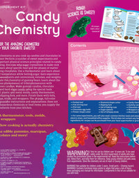 Thames & Kosmos Candy Chemistry | Science Kit | Rock Candy, Chocolates, Gummy Bears, Wintergreen Candies | 48 Page Full-Color Manual | Ages 10+ | Learn Chemistry, Have Fun | Cooking Science
