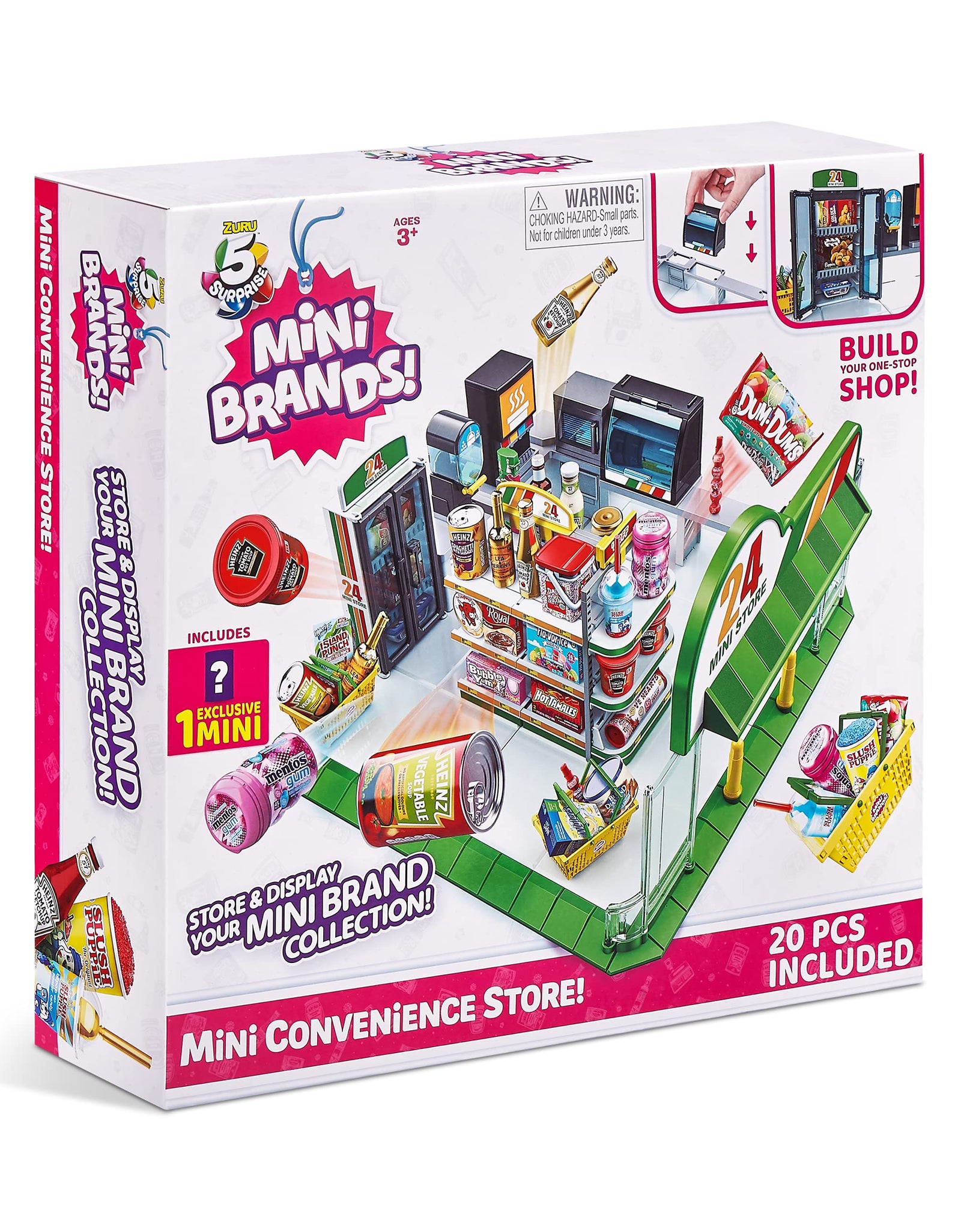 5 Surprise Mini Brands Mini Convenience Store Playset with 1 Exclusive Mini by ZURU