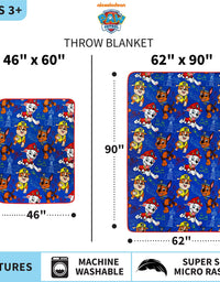 Franco Kids Bedding Super Soft Plush Throw Blanket, 46" x 60", Paw Patrol
