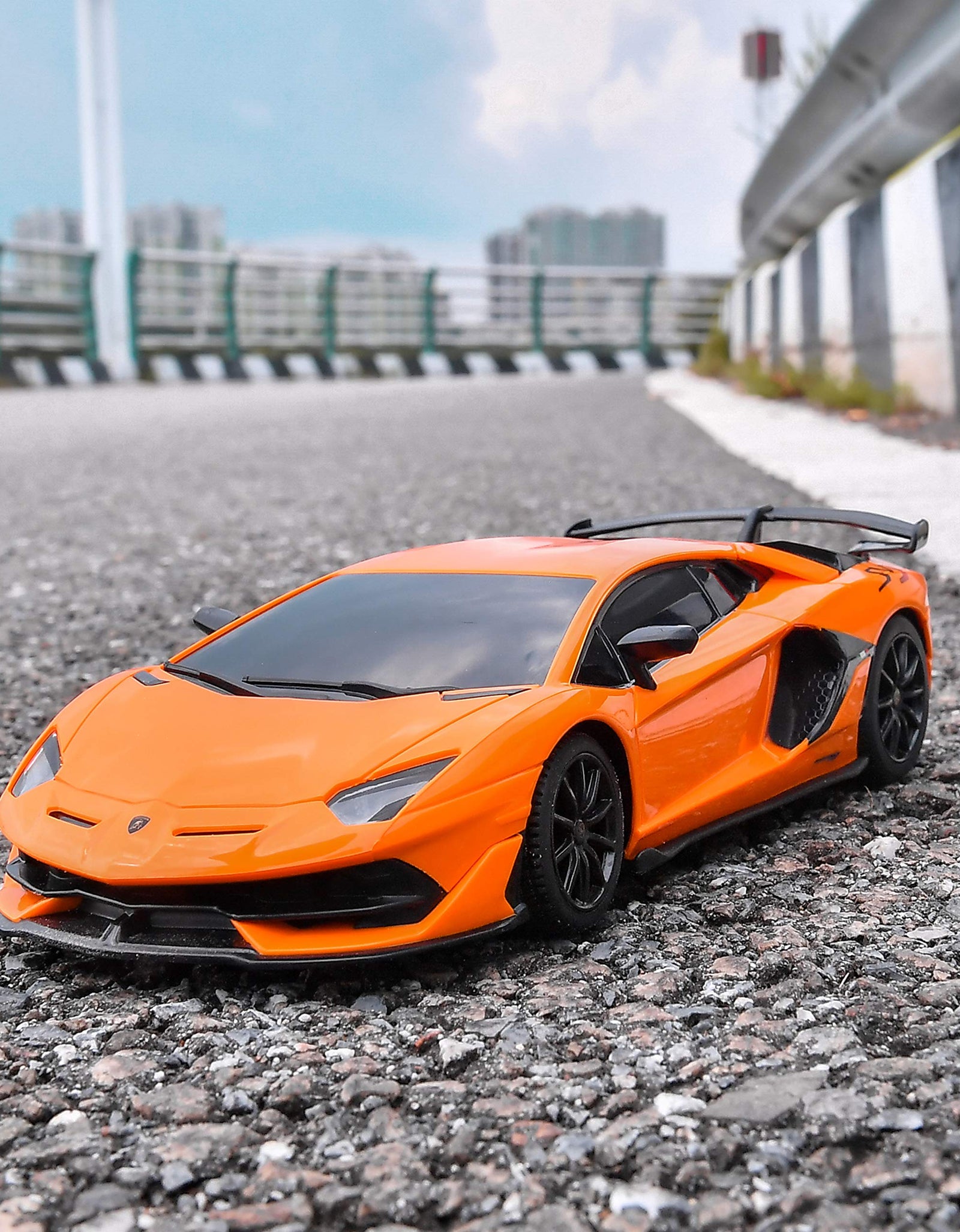 BEZGAR Remote Control Car Licensed RC Series, 1:24 Scale Remote Control Lambor Aventador SVJ Electric Sport Racing Hobby Toy Car Model Vehicle for Boys,Girls,Teens and Adults Gift (Orange)