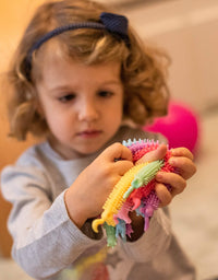 NUTTY TOYS Monkey Noodle Sensory Strings 6 Pack; Top Classroom ADHD Fidget, Fine Motor Skills & Learning for Toddlers - Best Kid Boy Girl Tween Teen & Adult Christmas Stocking Stuffer Gift Idea 2021
