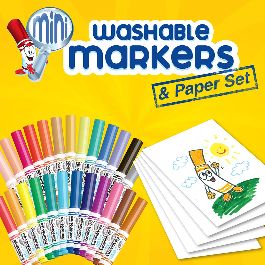 Crayola Pip Squeaks Washable Markers Set, Gift for Kids, Ages 4, 5, 6, 7