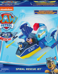 Paw Patrol, Jet to The Rescue Deluxe Transforming Spiral Rescue Jet with Lights and Sounds, Amazon Exclusive
