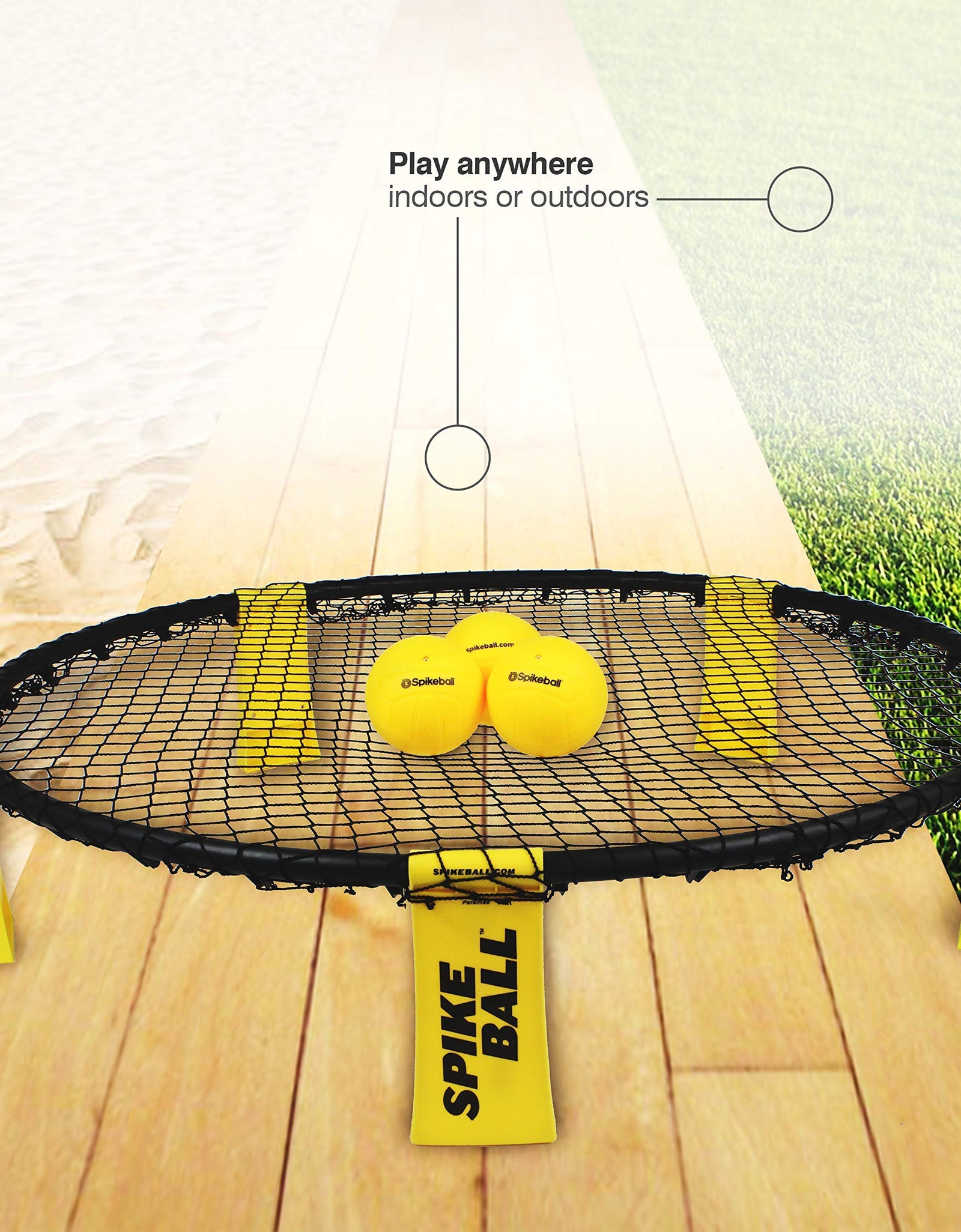 Spikeball Standard 3 Ball Kit - Game for The Backyard, Beach, Park, Indoors