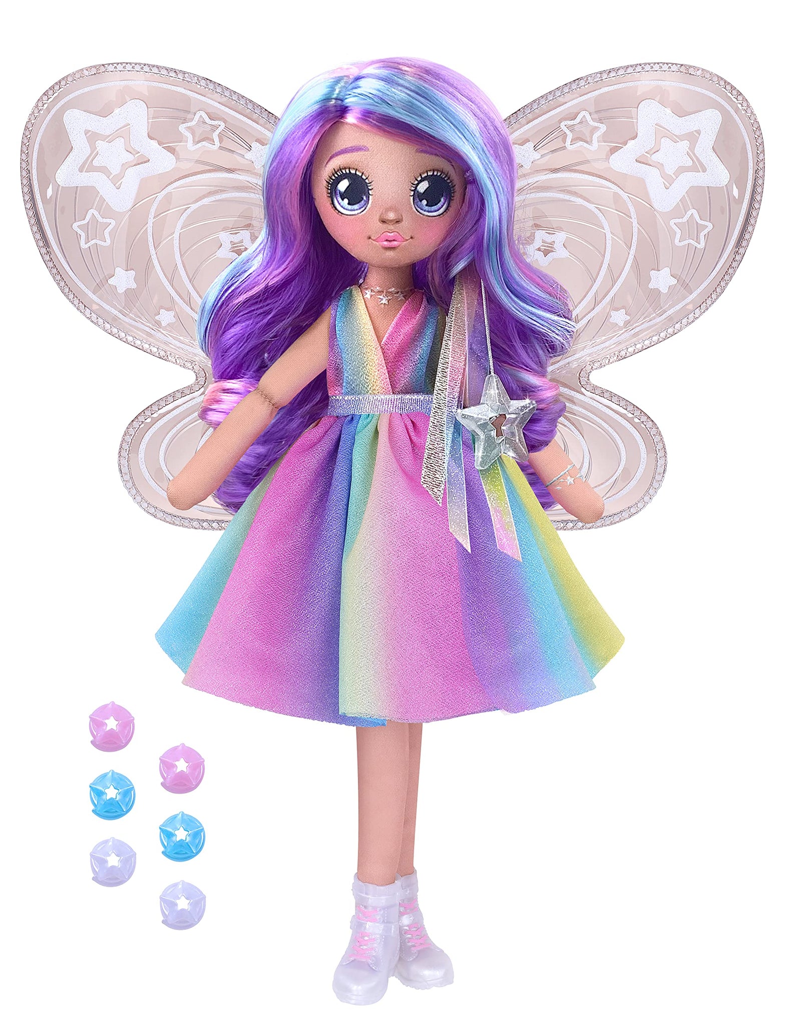 Dream Seekers Light Up Doll Pack – 1pc Toy | Magical Light Up Fairy Fashion Doll Stella, Multicolor (13827)