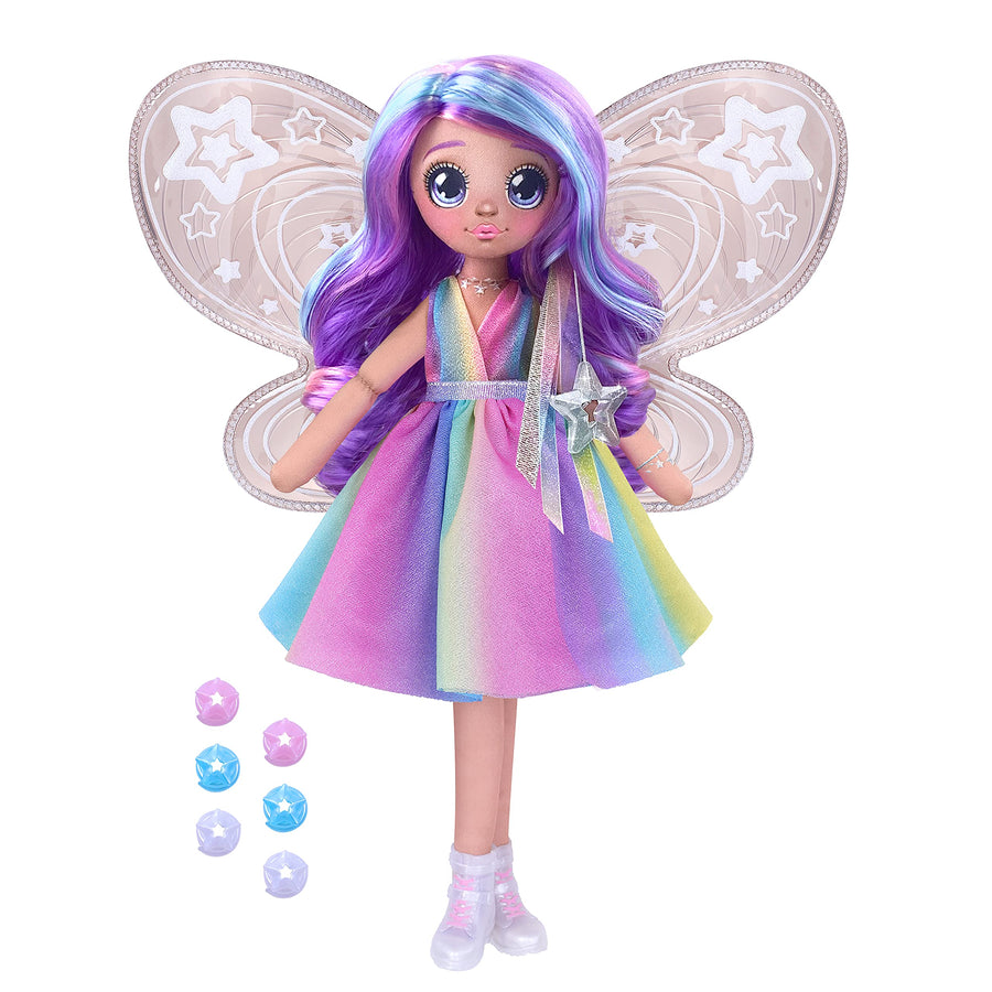 Dream Seekers Light Up Doll Pack – 1pc Toy | Magical Light Up Fairy Fashion Doll Stella, Multicolor (13827)