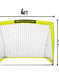Franklin Sports Portable Soccer Goal - Blackhawk Pop-Up Folding Soccer Net
