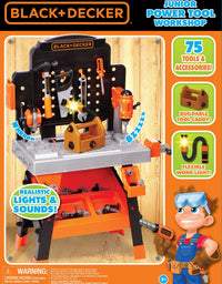 Black+Decker Kids Power Tools Workshop - Build Your Own Tool Box – 75 Realistic Toy Tools and Accessories [Amazon Exclusive]
